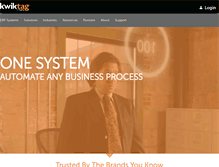 Tablet Screenshot of kwiktag.com